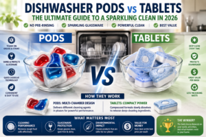 Dishwasher Pods vs Tablets