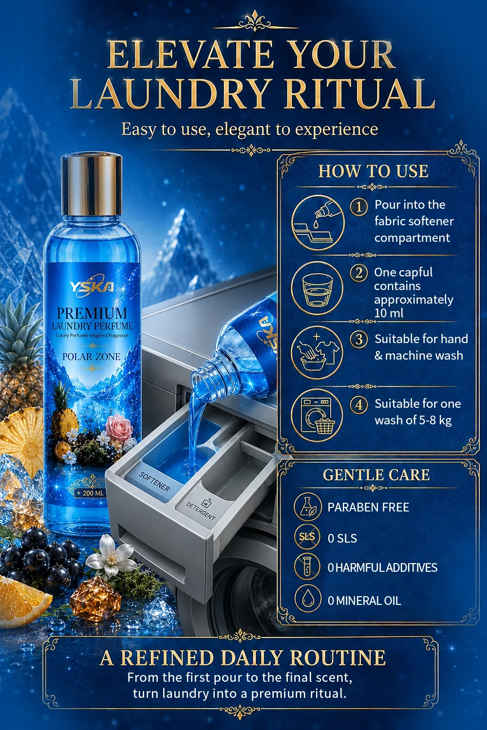 YSKA Polar Zone Premium Laundry Scent Booster 4 YSKA Polar Zone Premium Laundry Scent Booster detail image 3